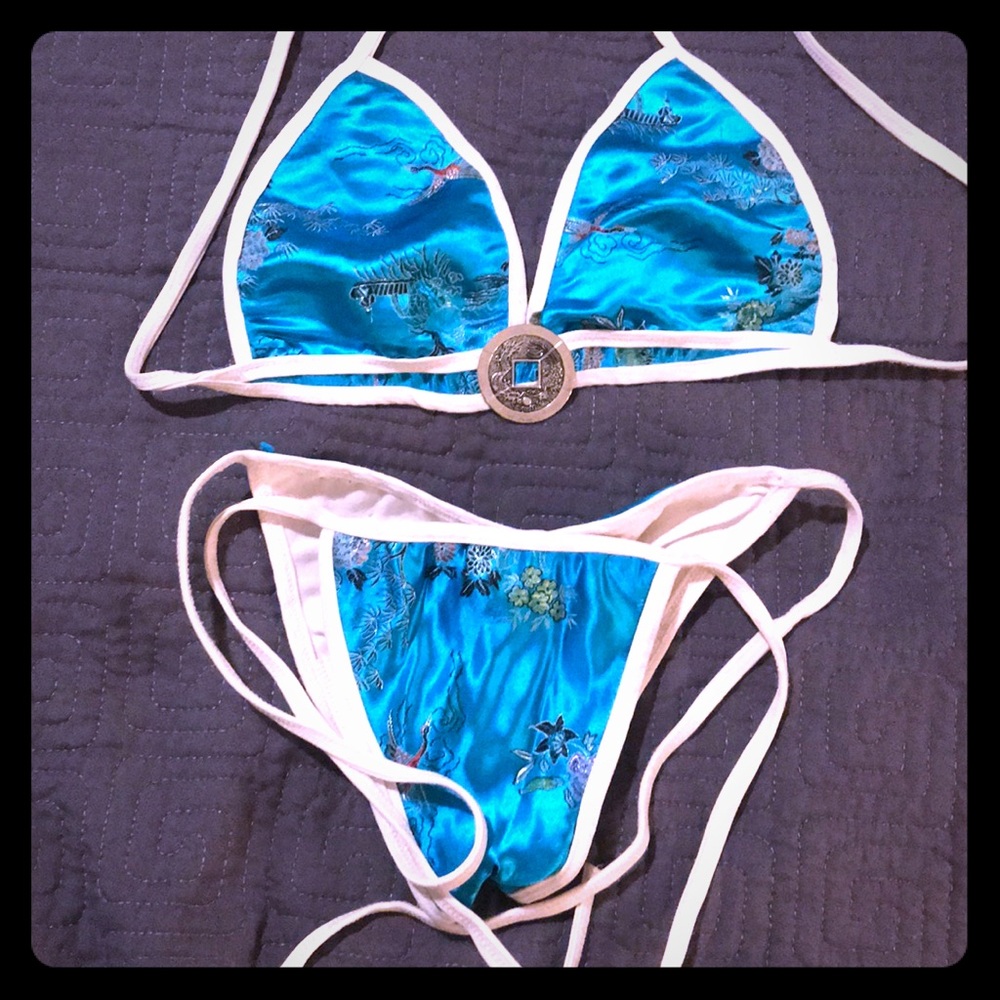 Cute Asian look bikini